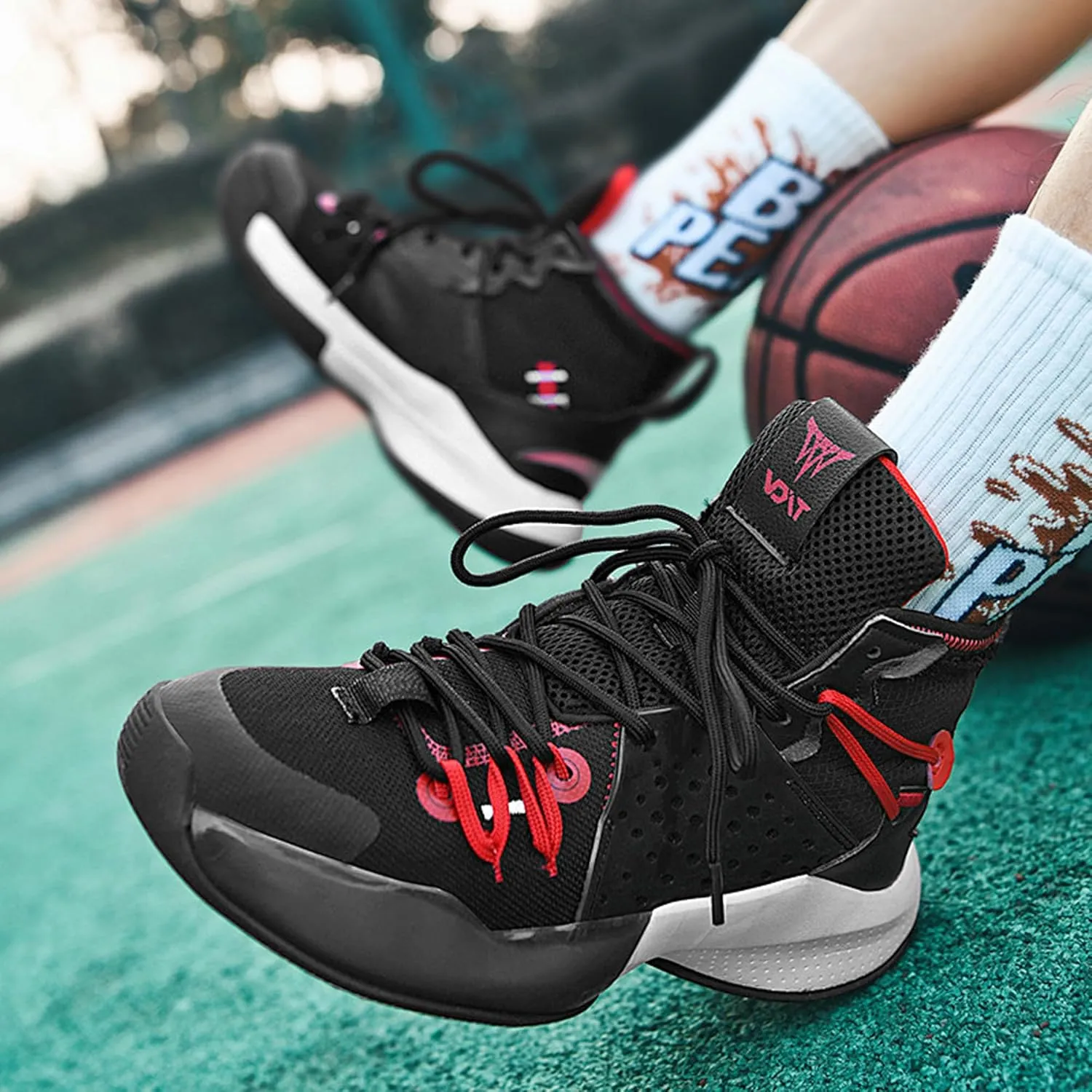 Indoor and outdoor men's basketball shoes,breathable basketball shoesarch support basketball shoes,non-slip wear-resistant combat basketball shoes,street basketball shoes,high-top basketball shoes,