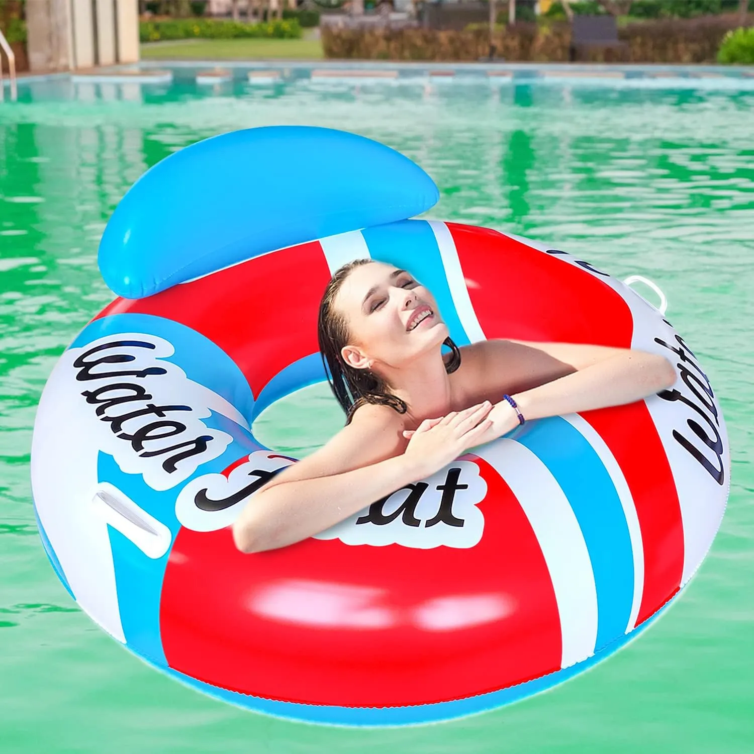 Inflatable Pool Floats Adult Swimming Rings Pool Floaties Accessories Lake Water Floats Beach Air Sofa Inflatable Lounge Chairs Rafts