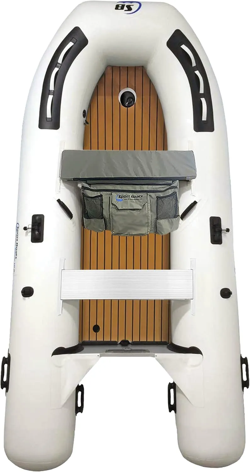 Inflatable Sport Boats - Swordfish 10.8' - Model SB-330A - Air Deck Floor Premium Heat Welded Dinghy with Seat Bag
