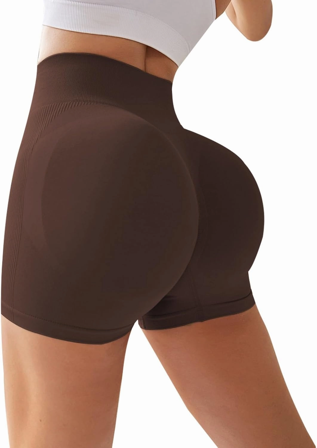Intensify Workout Shorts for Women Women Butt Lifting Shorts Pockets High Waisted Biker High Waisted Tummy Control