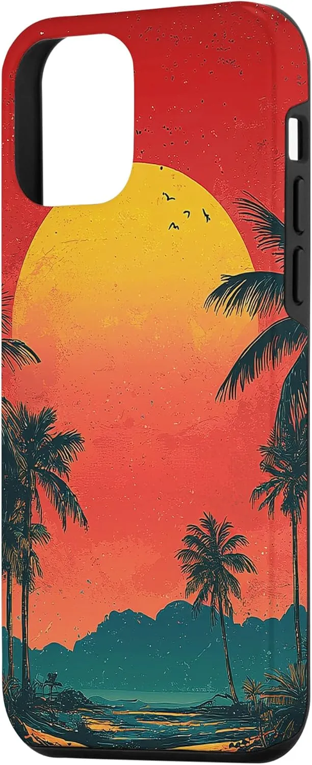 iPhone 12 mini Desert Oasis Vintage Landscape Graphic Case