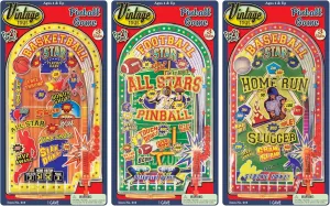 JA-RU Handheld Pinball Games for Kids (3 Pack) Sports Themed Mini Pinball Machine for Kids Ages 4 & Up | Classic Retro Toys from The 70s | Party Favors & Bulk Prizes. 210-3s