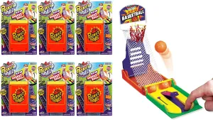 JA-RU Mini Finger Basketball Shooting Game (6 Pack) - Handheld Mini Basketball Game for Kids | Tabletop & Desktop Fidget Toys | Sports Easter Basket Stuffers & Party Favors. 3255-6s
