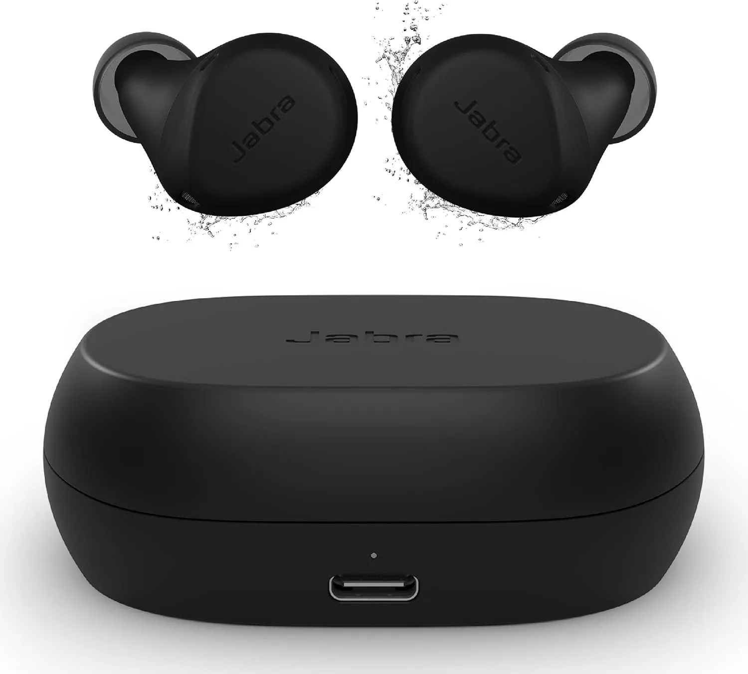 Jabra Elite 7 Active in-Ear Bluetooth Earbuds - True Wireless Sports Ear Buds ShakeGrip for The Ultimate Active fit and Adjustable Active Noise Cancellation - Black