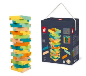 Janod 60 Piece Wooden Building Blocks Kit