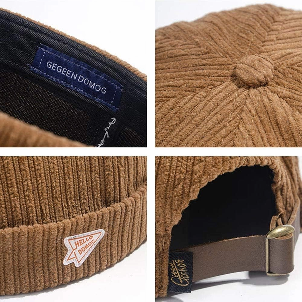 jerague Beanie Hat for Men Women Brimless Cuffed Hat Skullcap Watch Cap Adjustable