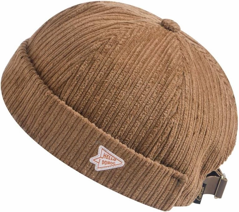 jerague Beanie Hat for Men Women Brimless Cuffed Hat Skullcap Watch Cap Adjustable