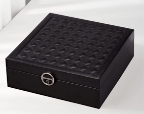 Jewelry Case Jewelry Box Jewelry Organizer Jewelry Casket Necklace Rings Watches Organizer Jewelry Box With Patterned Gift Boxes For Jewellery Storage Jewelry Storage ( Color : Red , Size : 25*25*9cm