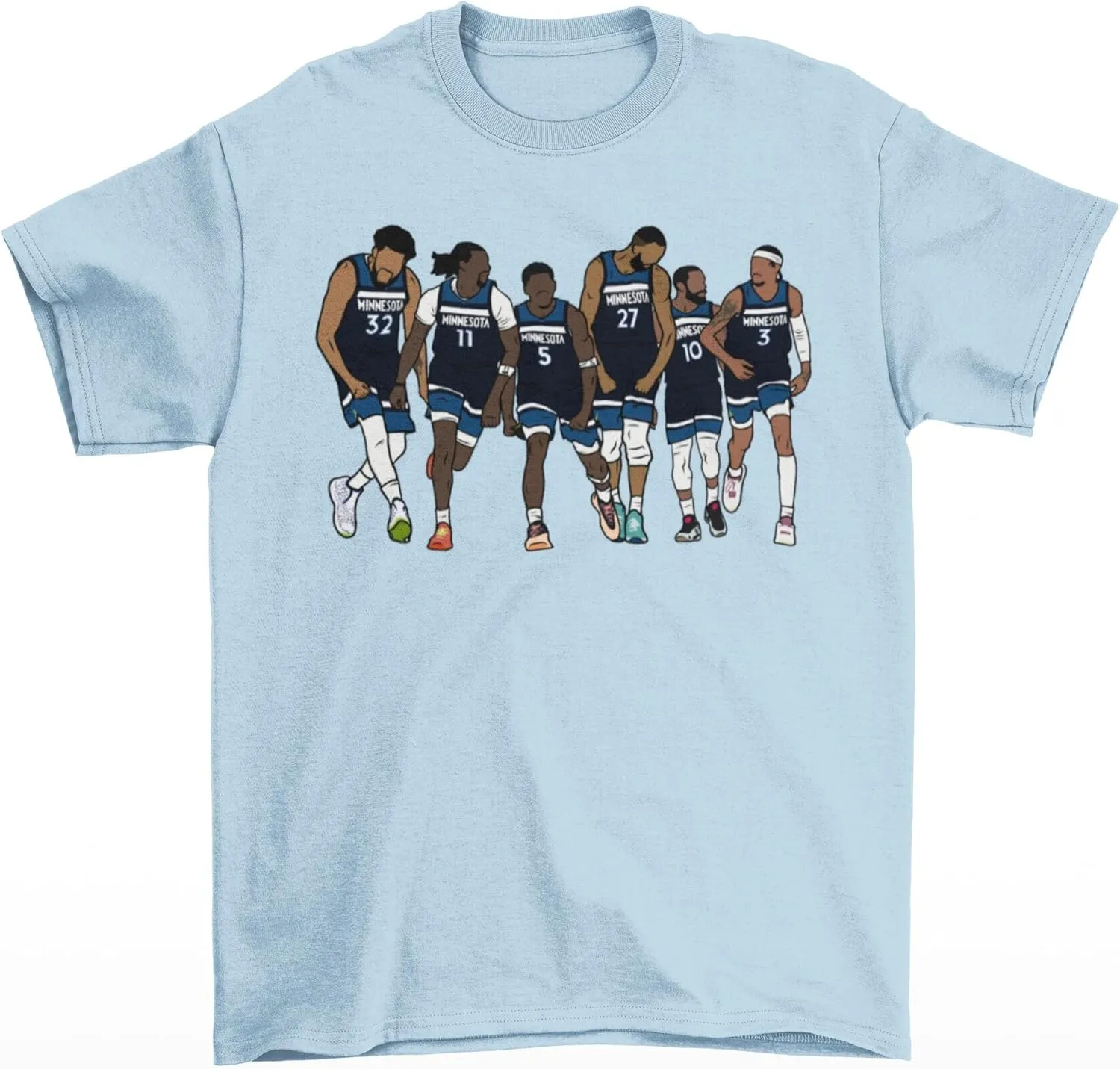 KAT, Naz, Ant, Rudy, Conley & McDaniels Minnesota Basketball T-Shirt