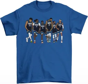 KAT, Naz, Ant, Rudy, Conley & McDaniels Minnesota Basketball T-Shirt