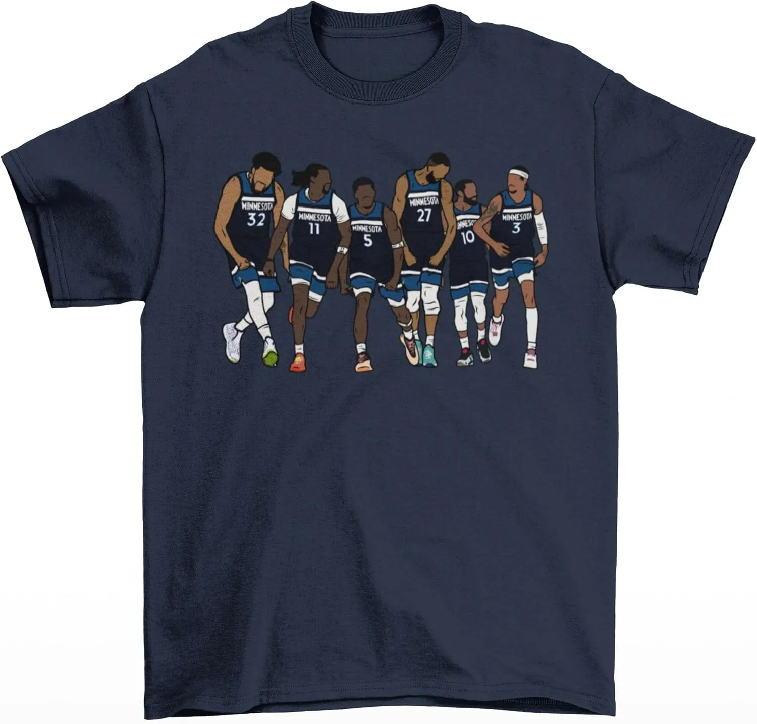 KAT, Naz, Ant, Rudy, Conley & McDaniels Minnesota Basketball T-Shirt
