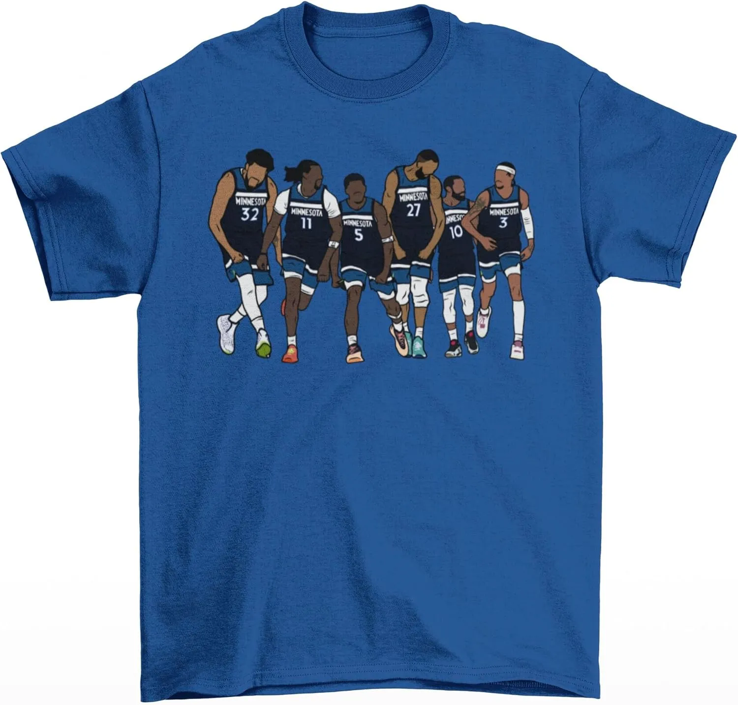 KAT, Naz, Ant, Rudy, Conley & McDaniels Minnesota Basketball T-Shirt