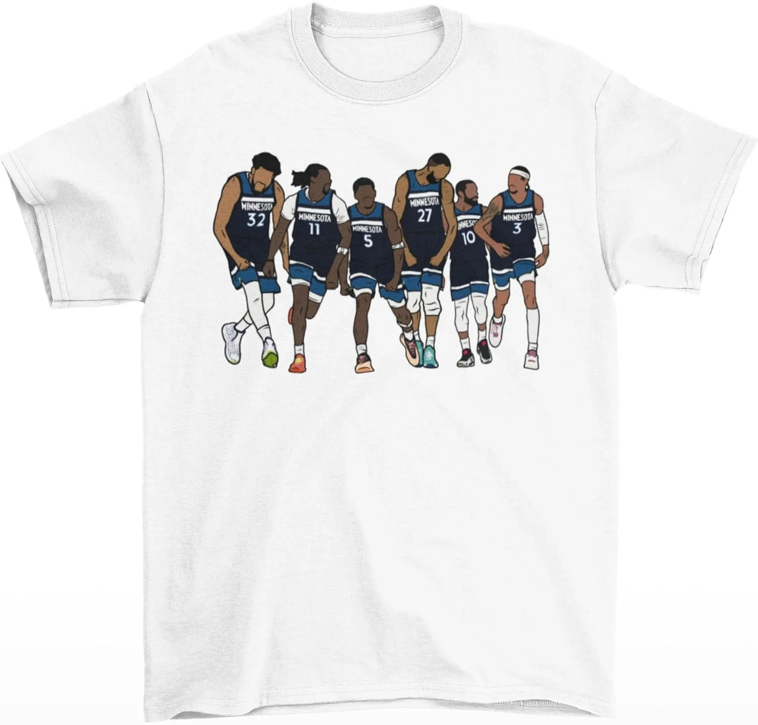 KAT, Naz, Ant, Rudy, Conley & McDaniels Minnesota Basketball T-Shirt