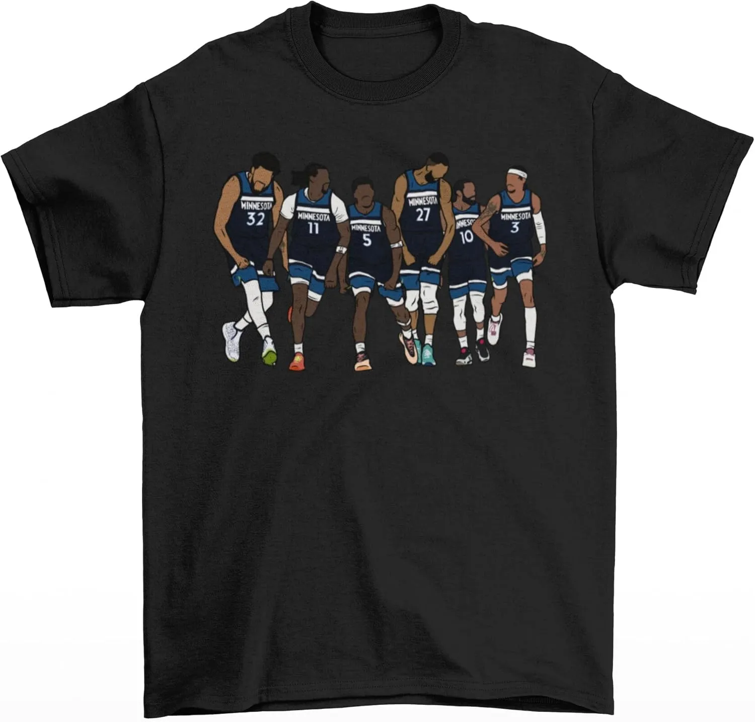 KAT, Naz, Ant, Rudy, Conley & McDaniels Minnesota Basketball T-Shirt