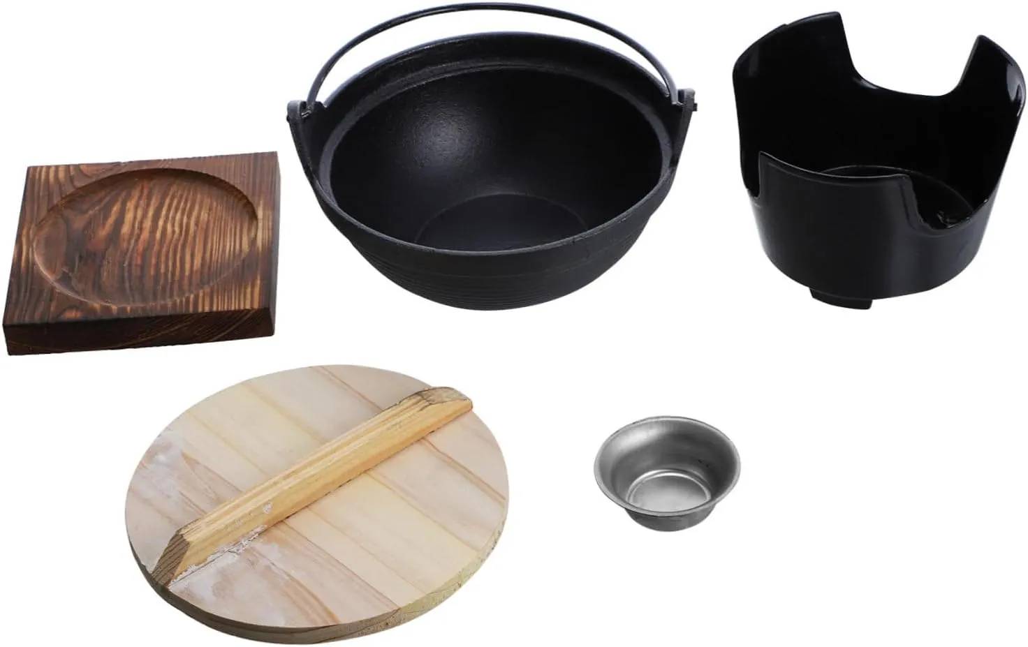 KESYOO 1set Multifunctional Cast Pot Stove Base for Outdoor Cooking Stewing Chicken and Making Porridge Lightweight Non-stick Design for Camping and Picnics