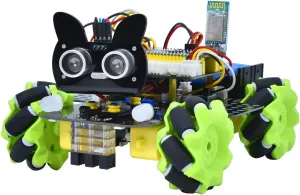 KEYESTUDIO 4WD Mecanum Car Kit for Raspberry Pi PICO, Electronics Robotics Car Kit for Teens Adults, Easy to Learn MicroPython Programming,STEM Programming Kit with 12 Projects