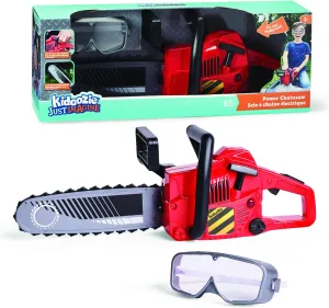 Kidoozie Just Imagine Power Chainsaw with Goggles for Outdoor Pretend Play. for Children Ages 3 