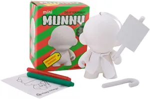 Kidrobot Munn y [Blank White]: 10cm D.I.Y. Mini-Figure Ornament (01431)
