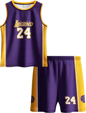 Kids Basketball Jerseys Classic Mesh Sleeveless Shirt for Boys Training Athletic 5-12 Years