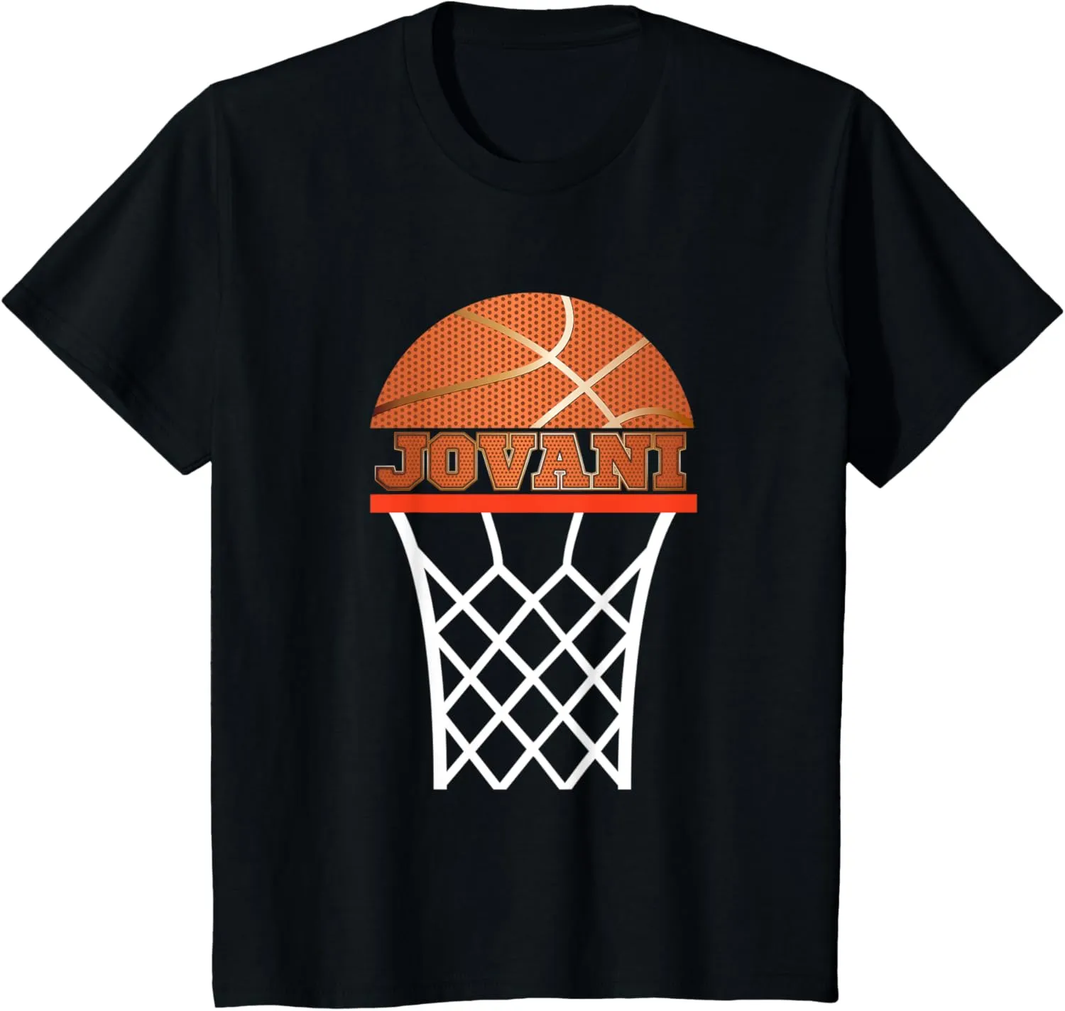 Kids Basketball T-shirt Jovani Custom Name Gift, Youth Tee T-Shirt