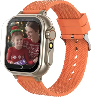 Kids Smart Watch, Girls Boys Smartwatch with 26 Games Camera Video Recorder Player,Pedometer,Birthday Learning Toys Gifts for 4-10 Years Children (Orange)