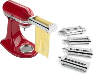 KitchenAid KSMPDX Pasta Deluxe Set Stand Mixer Attachment, Stainless Steel , 5 Piece ( Pack of 1)