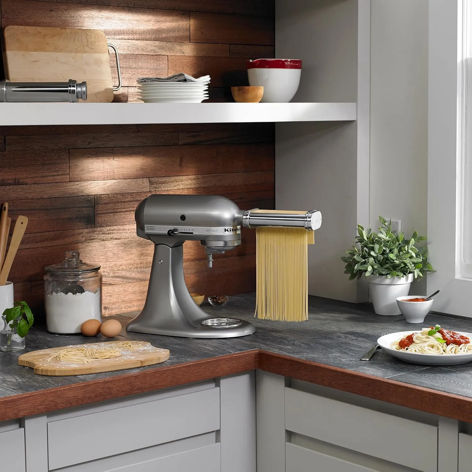 KitchenAid KSMPDX Pasta Deluxe Set Stand Mixer Attachment, Stainless Steel , 5 Piece ( Pack of 1)
