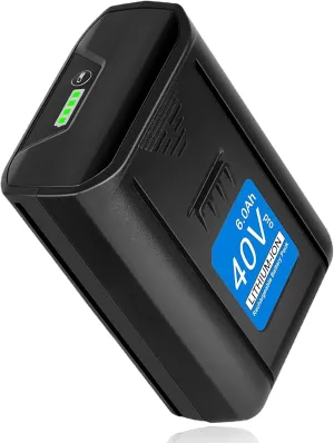KUNLUN 6.0Ah 40V Max Battery for Kobalt, High Capacity 40-Volt Rechargeable Lithium Ion Battery for Kobalt KB245-06 KB540-06 KB2540C-06 KB440-03 KB440-06 KB640-03 KB240-06