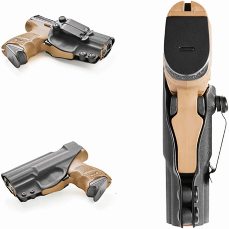 Kydex IWB Holster for Glock 17, 19, 45, Taurus G2C, G3C, G3, w/Olight Baldr S, Baldr Mini Tactical Flashlight, Concealed Carry