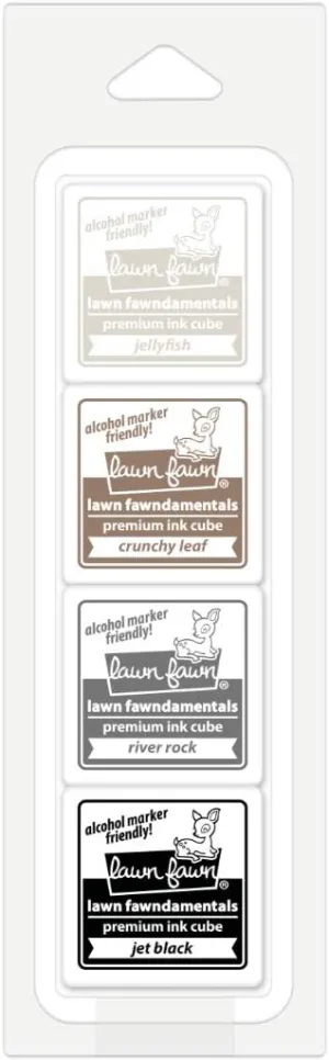 Lawn Fawn Pottery Studio Premium Ink Cube Pack, 4 1-Inch Cubes (LF2274)