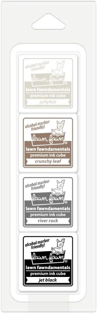 Lawn Fawn Pottery Studio Premium Ink Cube Pack, 4 1-Inch Cubes (LF2274)