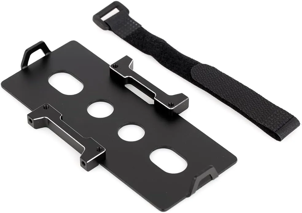 LCX Racing 1/10th RC Crawler Car Aluminum Battery Tray for Axial SCX10 PRO, Upgrades Parts Accessories