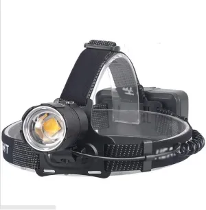 LED Head Torch,Outdoor Headlamp-Led Headlamp, Rechargeable Waterproof Headlamp Flashlight with Board Flood Light, Zoomable Head Lamp