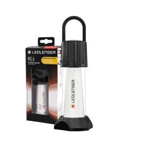 Ledlenser 502084 ML6 Light Warm Light Lanterne d'ext¨¦rieur ¨¤ LED tr¨¨s lumineuse 750 lm 70 heures d'autonomie, rechargeable, avec batterie externe, lumi¨¨re non ¨¦blouissante