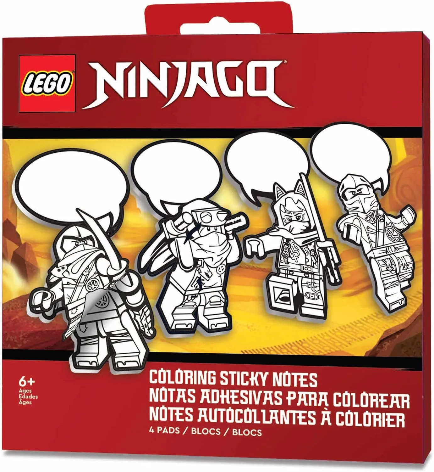 Lego Ninjago Coloring Sticky Notes - Dragons Rising (53457)