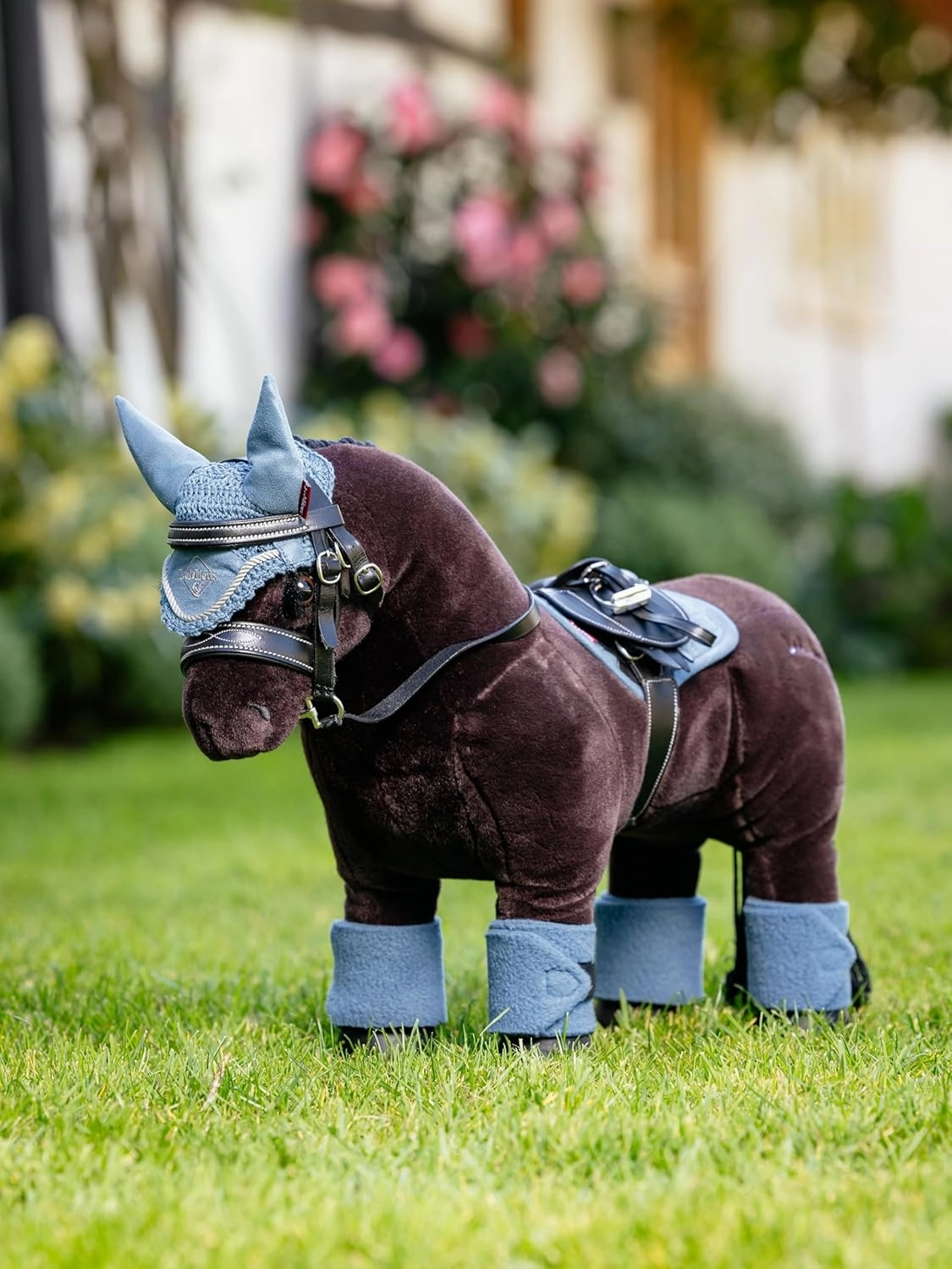 LeMieux Toy Pony Saddle Pad for Toy Pony - Soft Suede & Cotton Lining - Suitable for Ages 3 Years   - Gift for Kids - Ice Blue