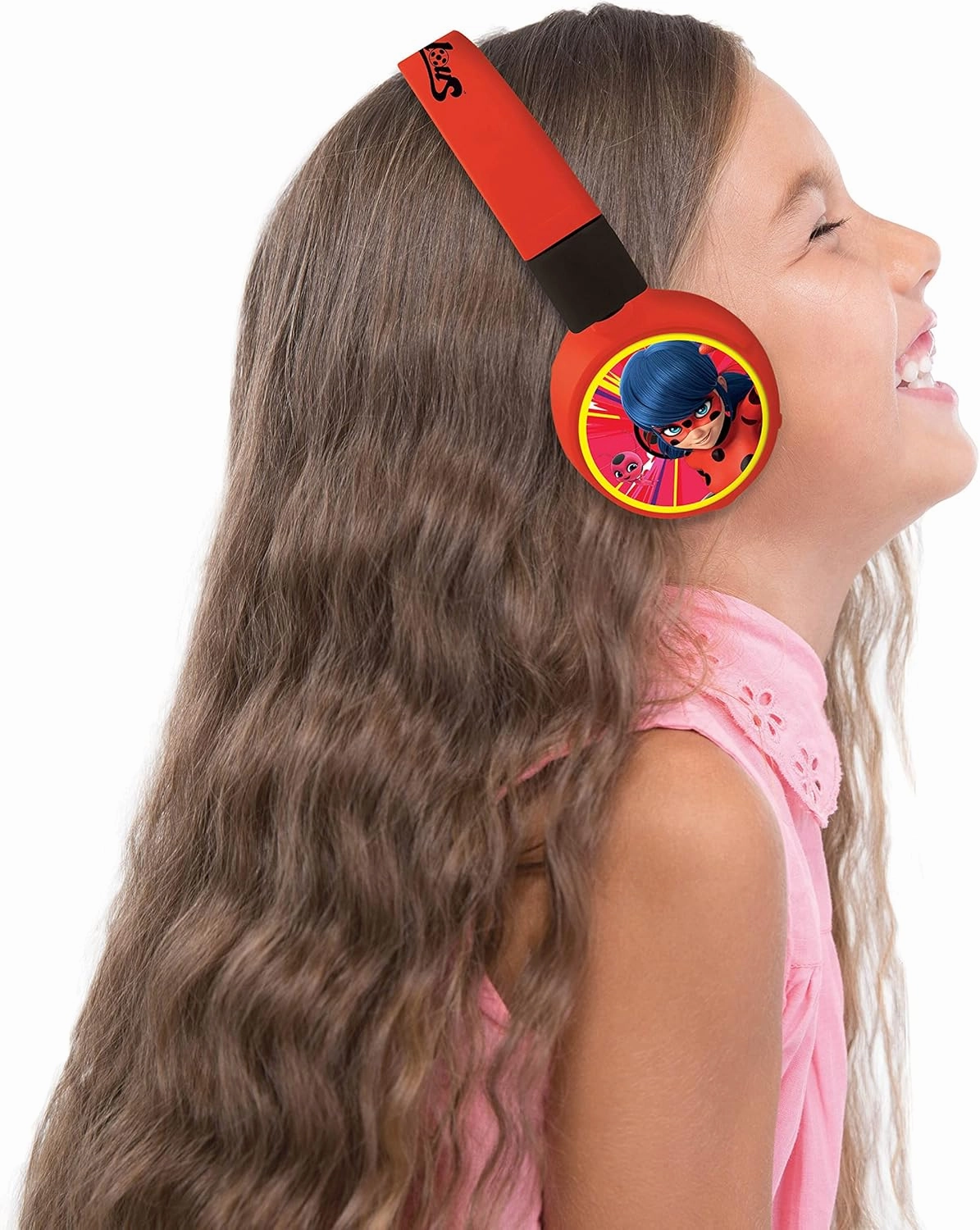 Lexibook, Miraculous Ladybug Cat Noir, 2-in-1 Bluetooth Headphones for Kids - Stereo Wireless Wired, Kids Safe, Foldable, Adjustable, HPBT010MI