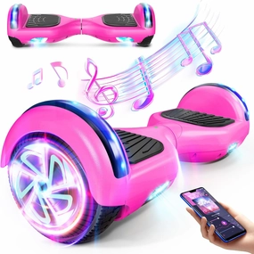 LIEAGLE Scooter, 6.5" Scooters With Dynamic LED Lights & All Terrain Wheels, 2 * 300W Dual Motors, For Adults Boys Girls Kids Ages 6 