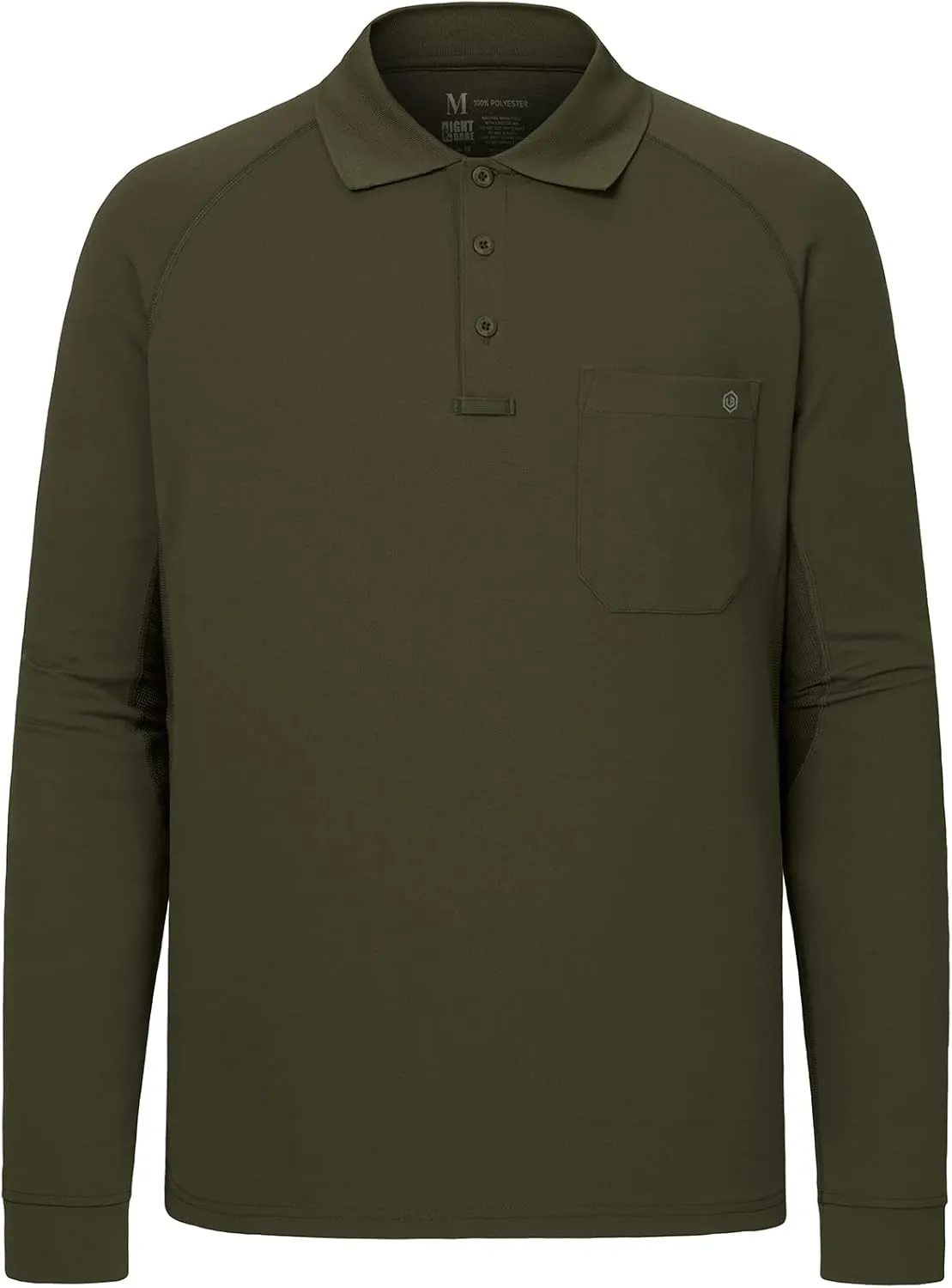 Lightbare Men’s Performance Polo Shirt Moisture Wicking Quick Dry Tactical Pique Shirts Hiking Fishing Golf UPF 50