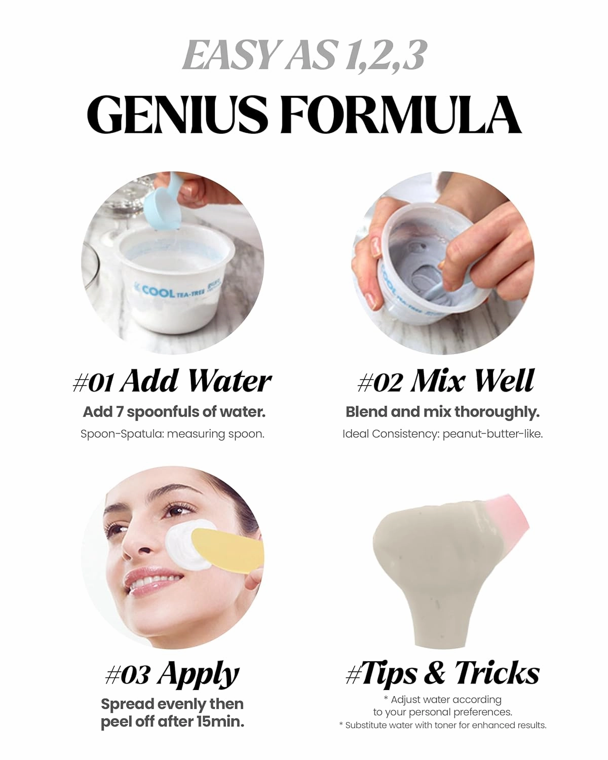 LINDSAY Lavender Modeling Mask Cup Pack - Korean Skin Care Face Mask Modeling Pack – Single-Use Hydrating Face Mask w/Spatula Spoon – Spa Facial Peel-off Mask (6 ea, 0.36 lb)