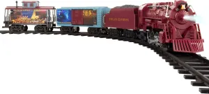 Lionel Battery-Operated The Polar Express Freight Toy Train Set with Locomotive, Train Cars, Track & Remote with Authentic Train Sounds, & Lights for Kids 4 