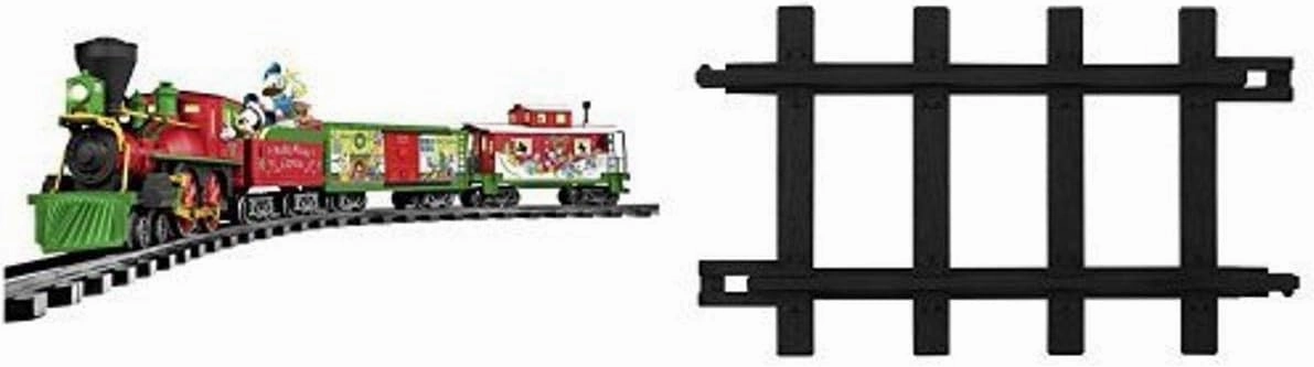 Lionel Disney Mickey Mouse Express battery-powered Train Set with Remote   12-Piece Straight Track Expansion Pack