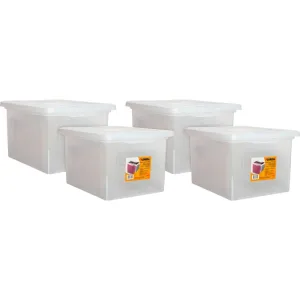 Lorell File Boxes,Lgl/Ltr,Stackable,14-1/4"x18-1/8"x10-7/8",4/CT,CL