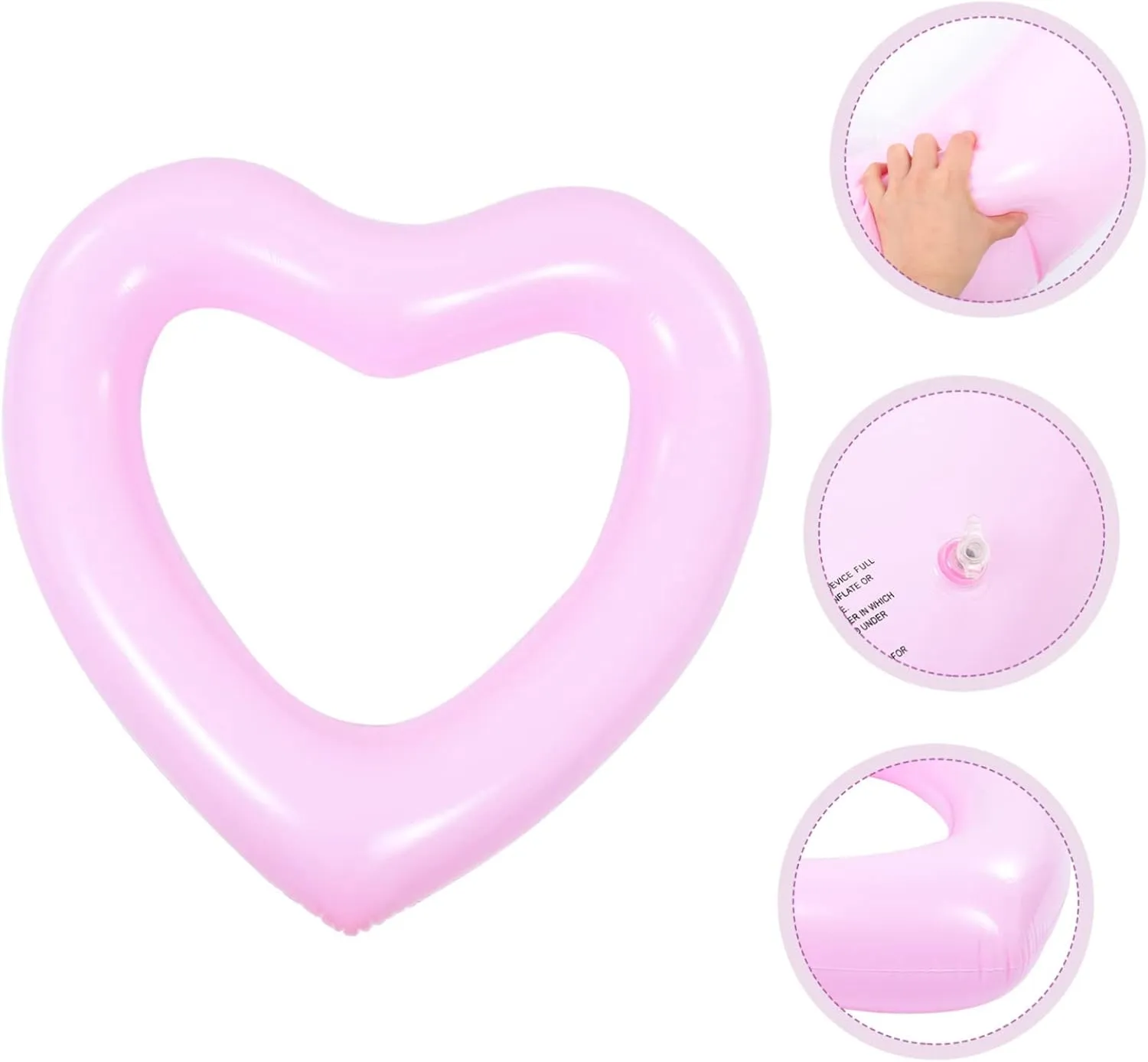 Love Swimming Ring Beach Party Beach Party Supply Heart Shape Swim Ring Pool Floats Inflatable