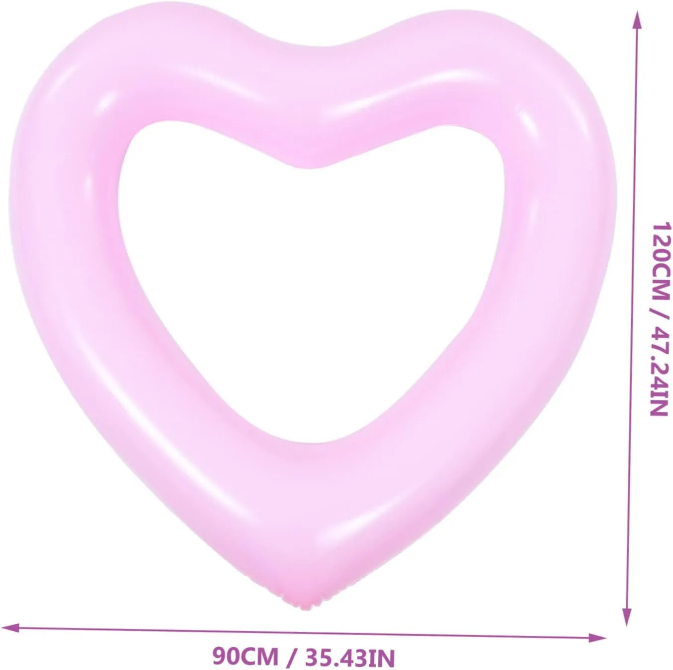 Love Swimming Ring Beach Party Beach Party Supply Heart Shape Swim Ring Pool Floats Inflatable
