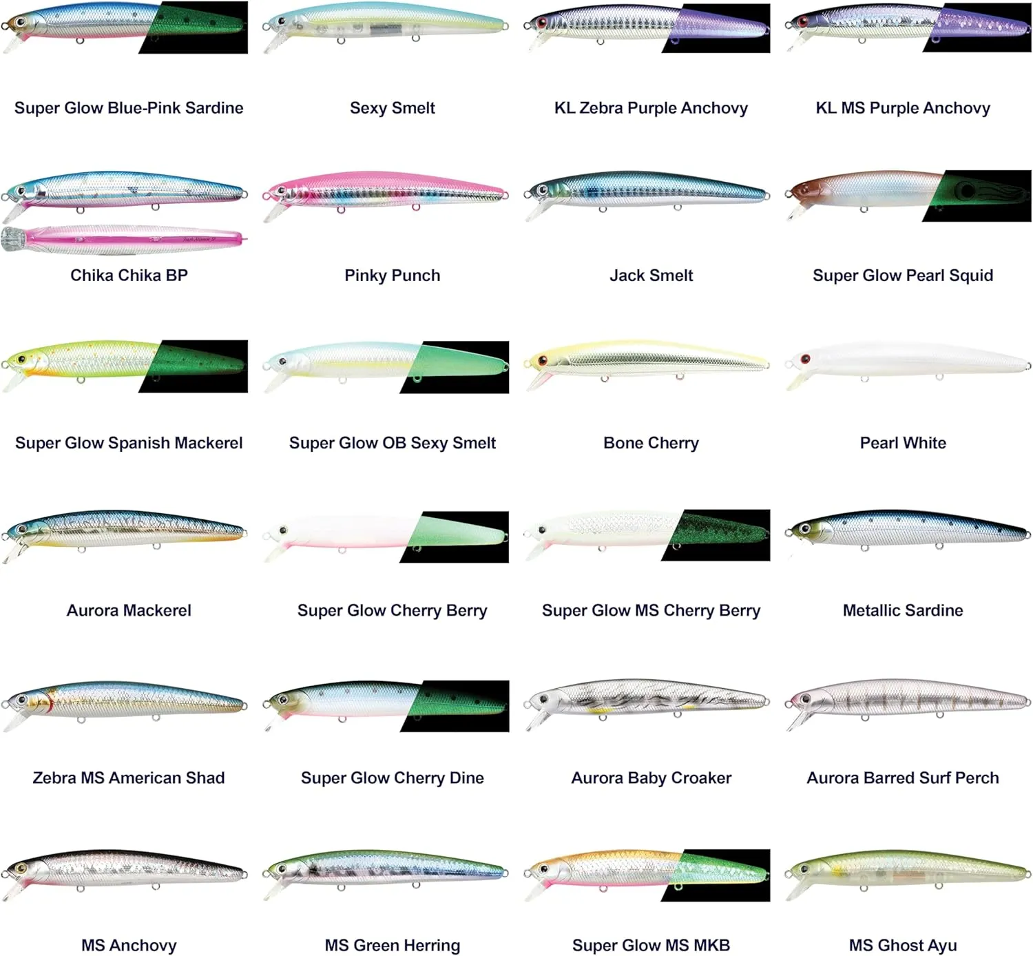 LUCKY CRAFT FlashMinnow 110 Ghost Series, Saltwater Fishing Lures, Jerkbait Surf Fishing Accessories and Gear, 1-2 ft Slow Suspending Topwater Lure, Halibut and Bass Fishing Lures