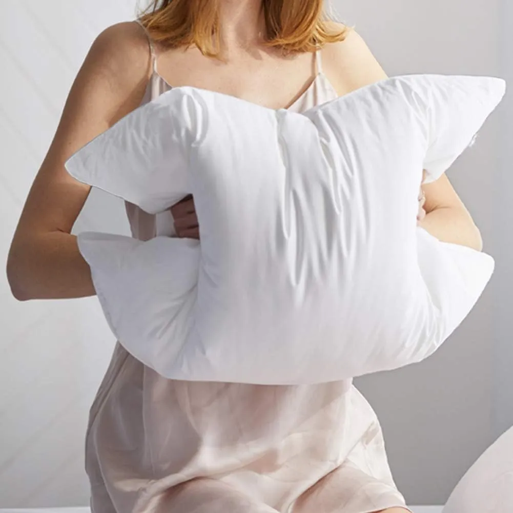 Luxury Feathers Down Pillows King Size Set of 2, Hotel Quality Fluffy Bed Pillows, Soft Pillows for Sleeping, Organic Cotton Cover(20x36”, Pack of 2)