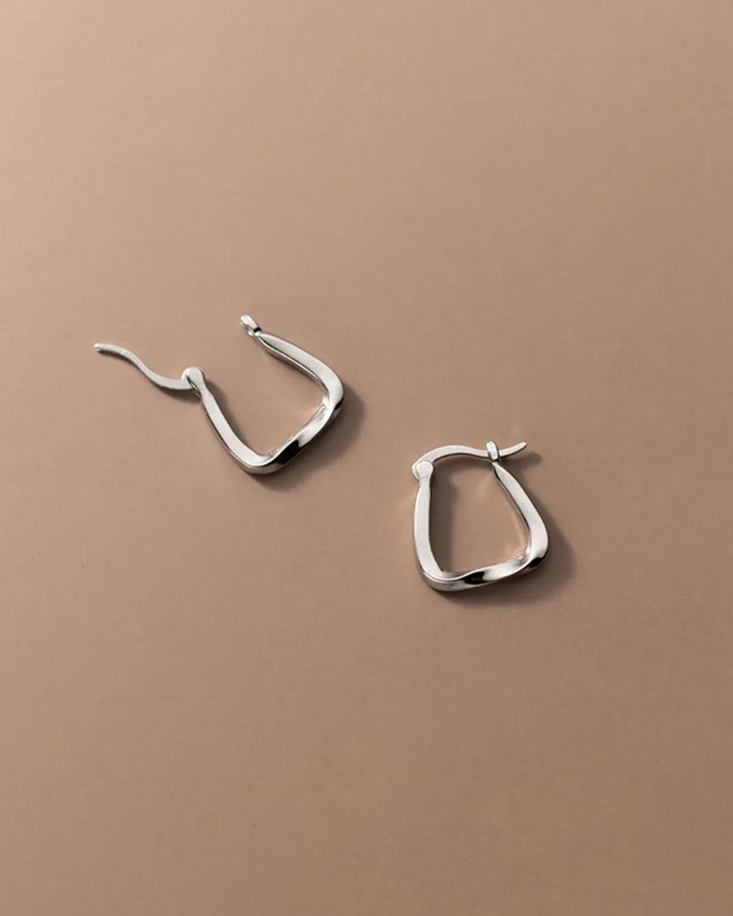 Mae Square Hoop Earrings