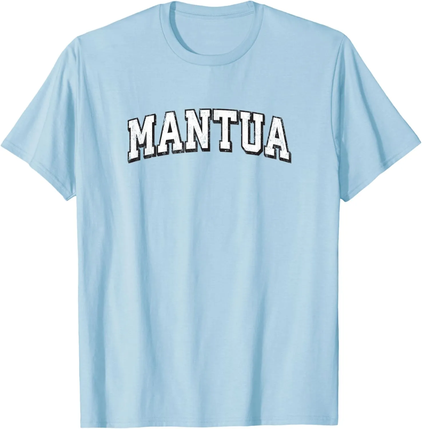 Mantua New Jersey Vintage Athletic Sports B&W Print T-Shirt