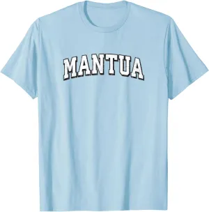 Mantua New Jersey Vintage Athletic Sports B&W Print T-Shirt